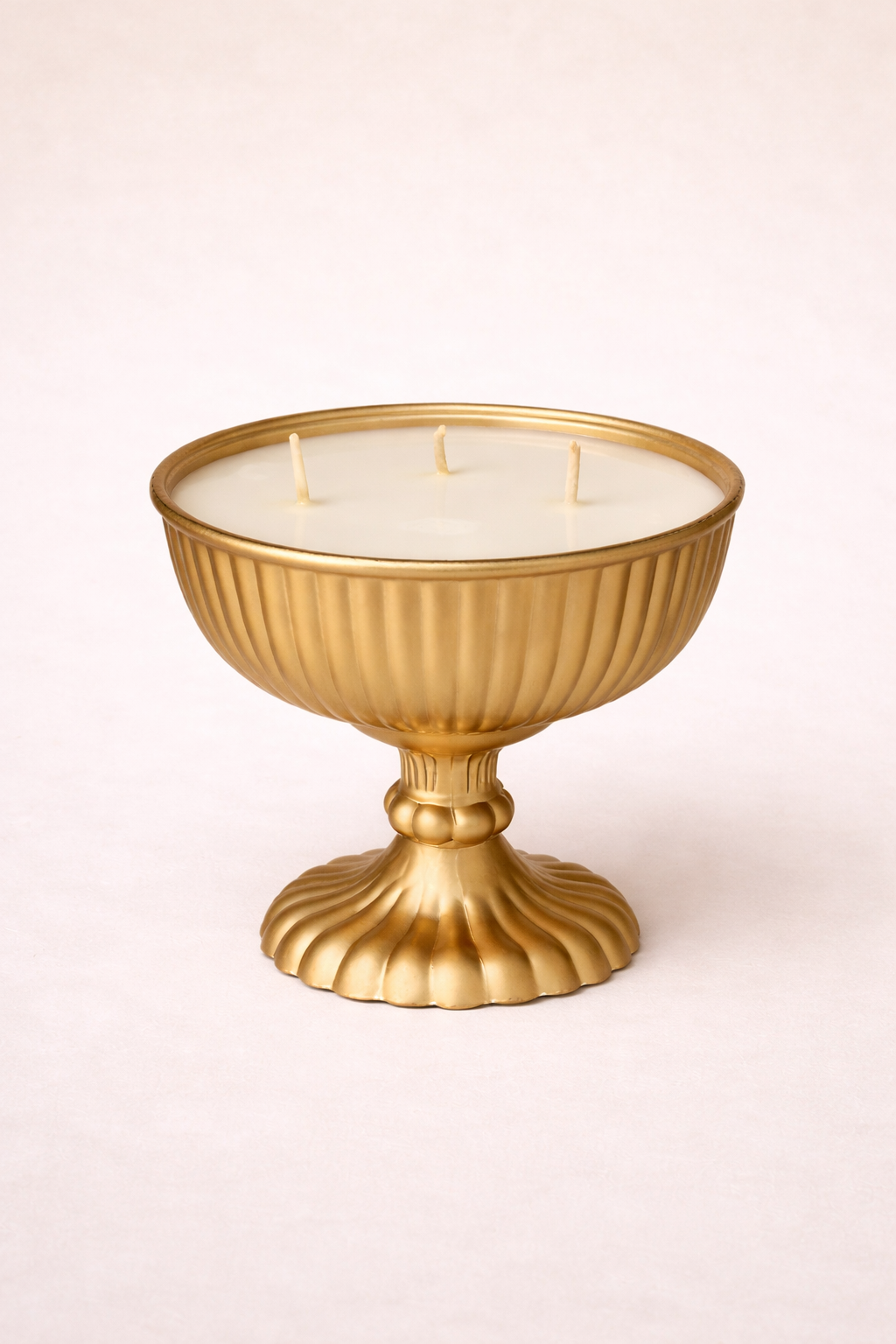 Suvarna Royale Golden Diamond-Textured Jar Candle with Finial Lid - Luxury Festive Decor