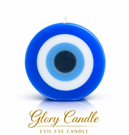 Handcrafted Evil Eye Scented Candles (Pair of 2) - For Protection, Positivity & Home Decor